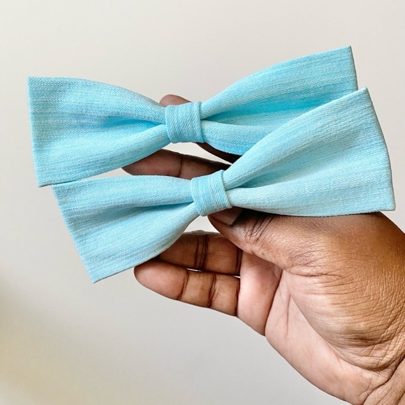 Handmade Denim Hairbows - Picture 2 of 4